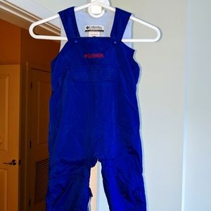 Columbia fleece lined snow Bib 2t